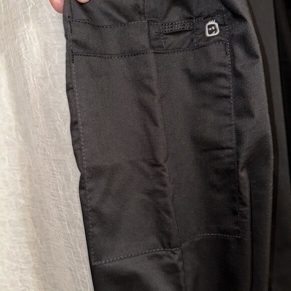 Wonder Wink S Tall Solid Black Gray Drawstring 3 Pocket Cargo Scrub Pants 38/33 - Picture 4 of 10